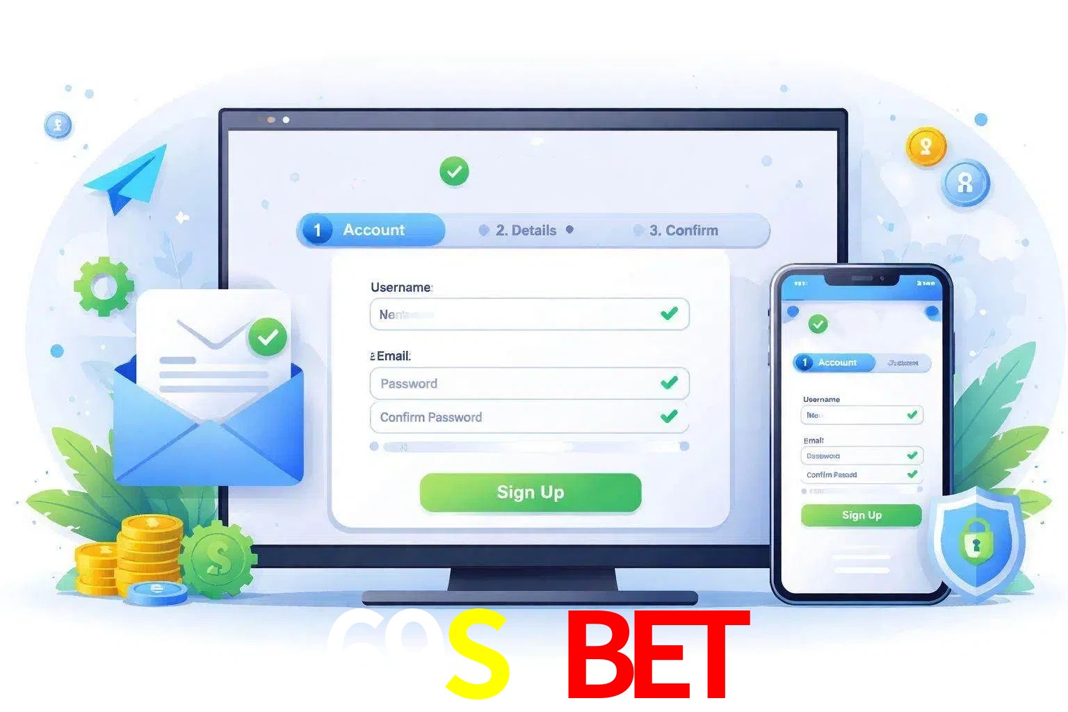 Registro de nuevo usuario y configuración de cuenta 69S BET