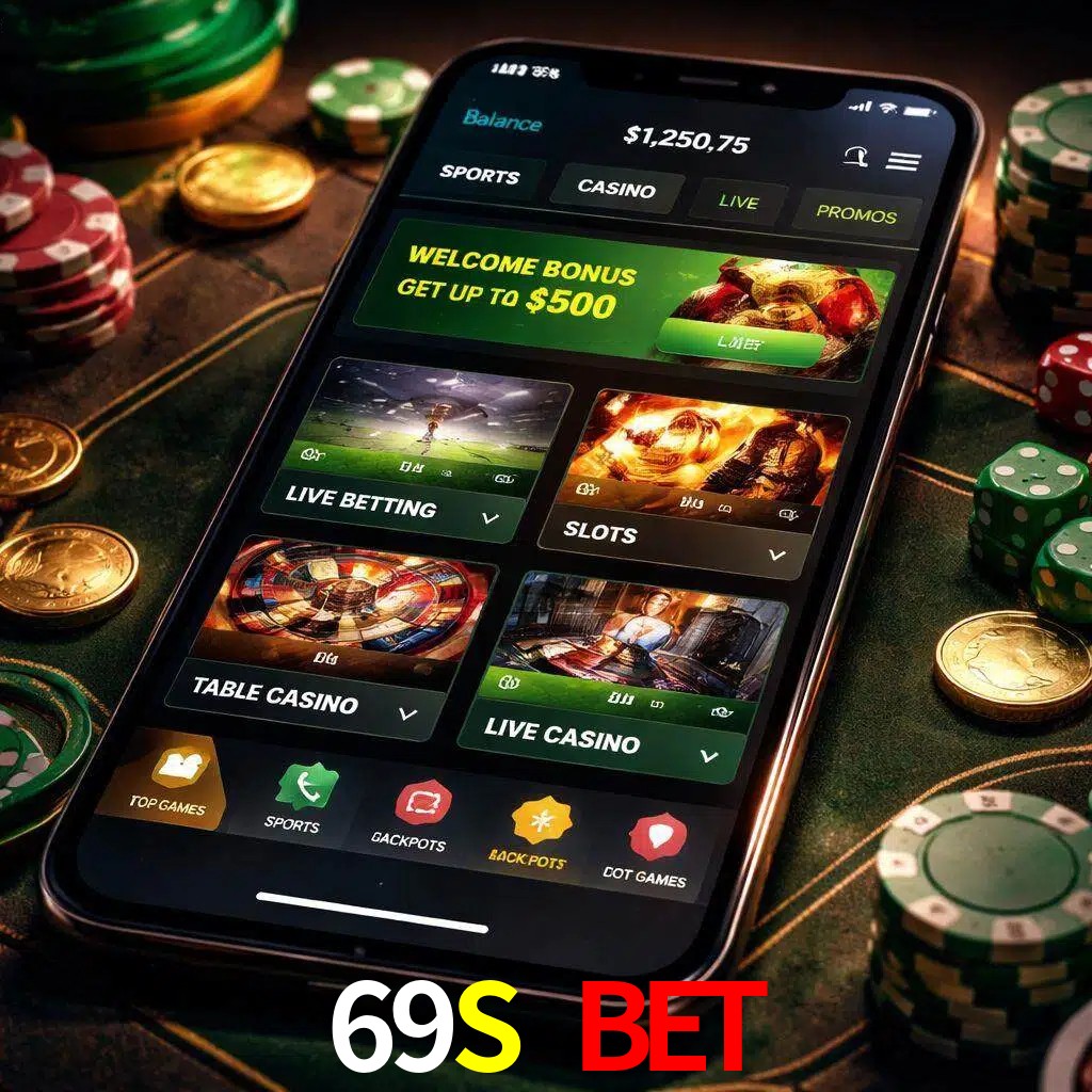 Diseño de juegos móviles 69S BET para usuarios en México